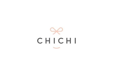 Chichi Logo on Behance Gift Shop Logo, Bow Logo, Aesthetic Logo, Bakery Branding, Inspiration Board Design, Logo Design Inspiration Branding, Logo Jewelry, Instagram Background, Direction Graphic Design