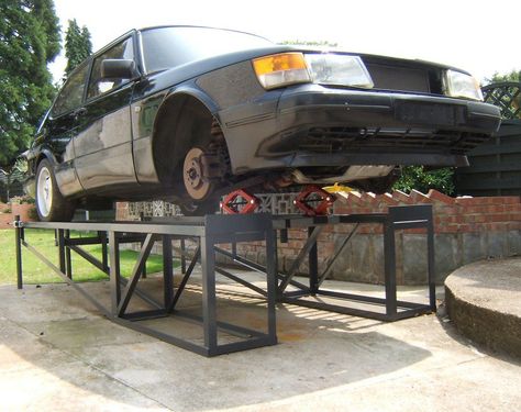 Car Ramp Plans, UK | Ramp and car lift Construction plans Diy Car Ramps, Diy Garage Plans, Garage Car Lift, Car Hoist, Car Ramp, Ramp Design, Garage Lift, Workshop Plans, Car Ramps