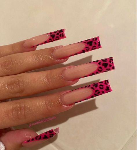 Mcbling Nails, Type Nails, Cheetah Print Nails, Cheetah Nails, Punk Nails, Colored Acrylic Nails, Long Square Acrylic Nails, Unique Acrylic Nails, Bling Acrylic Nails