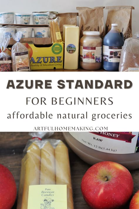 Azure Standard has been our family’s favorite source for natural groceries and bulk whole foods for over ten years now. Through the years, I’ve seen questions about what Azure Standard is, how to find or establish a drop, and what to order. This post will answer those questions. Homesteading Apartment, Frugal Pantry, Azure Standard, Food Storage Pantry, Food Storage Recipes, Happy Homemaking, Organic Cooking, Stock Your Pantry, Homestead Kitchen