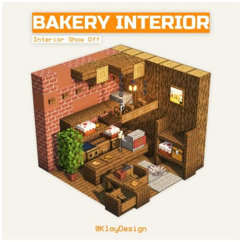 BAKERY INTERIORS 🥖🍞🧑‍🍳 Here’s an interior concept of a small bakery! Rate it 1-10!! 🫢😆 Hope you enjoyed it! ——————————————— ⁃ 🪴 Follow @klay.design_mc for more! ⁃ 💬 Lemme know your thoughts! ⁃ 🙌 Complementary Shaders ⁃ 🍳 Repost with credits only! ——————————————— #minecraft #minecraftbuild #minecraftideas #minecrafthouse #minecraftbakery #minecraftvillage #minecrafter #minecraftdaily #minecraftdesign #minecraftbuilds #minecraftcake Restaurant Interior Minecraft, Medieval Butcher Shop Minecraft, Small Bakery Minecraft, Medieval Bakery Minecraft, Minecraft Shops Ideas Interior, Minecraft Bookstore Interior, Minecraft Record Store, Bakery Interior Minecraft, Minecraft Coffee Shop Interior