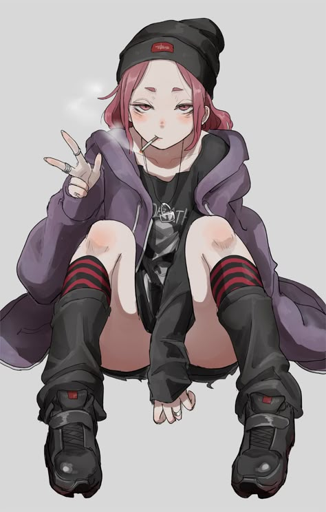 Punk Character Art, Punk Poses, Female Cop, Female Character Concept, Female Girl, Dec 8, Anime Character Drawing, Female Character Design, Manga Illustration