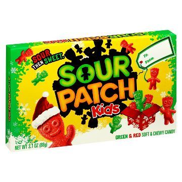 Sour Patch Kids Christmas Theater Box 3.1oz Laffy Taffy, Kids Theater, Holiday Party Favors, Candy Gift Box, Chewy Candy, Green Candy, Sour Patch Kids, Jolly Rancher, Kids Candy