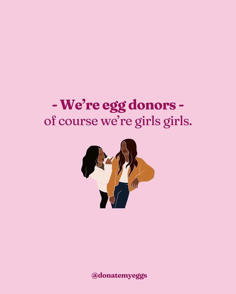 We’re egg donors, of course we’re girls girls ✨ #eggdonation #eggdonor #eggdonors #girlsgirl #girlssupportgirls #womensupportingwomen #icedcoffeeaddict #cozyset Egg Donor, Egg Donation, Girls Support Girls, An Egg, Coffee Addict, Women Supporting Women, Of Course, Egg, On Instagram