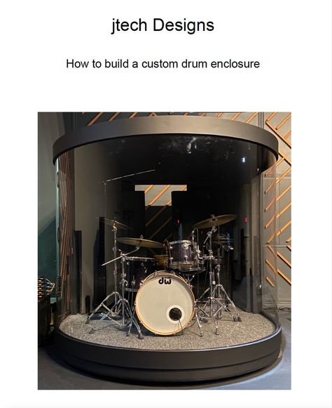 For complete instructions and cost of plans send me a message Electronic Drums Room, Drum Set Up, Drum Kit Room Ideas, Music Store Interior, Drum Cage, Drums Studio, Venue Lighting, Hybrid Drum Kit, Worship Team