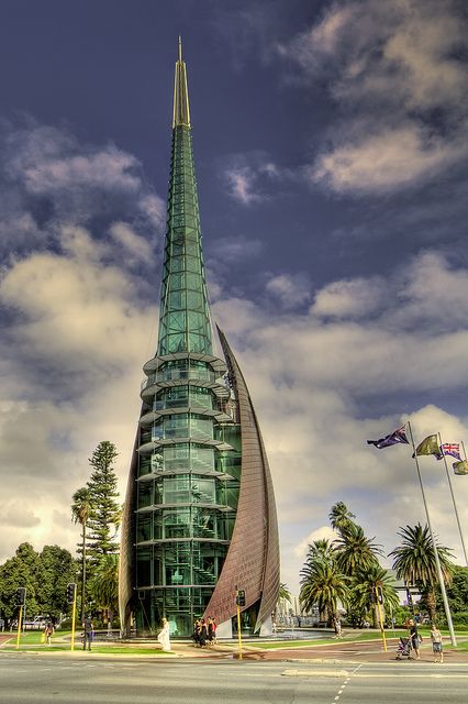 The Bell Tower - Perth, Western Australia Western Australia Travel, Travel Architecture, Unusual Buildings, Australia Photos, Skyscraper Architecture, Bell Tower, Interesting Buildings, Perth Western Australia, Amazing Buildings