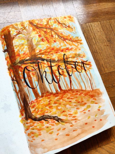 Journal October Theme, October Bullet Journal Cover, Autumn Bullet Journal, October Bullet Journal, Journal October, Bullet Journal October, Fall Journal, Bullet Journal Cover, Bullet Journal Cover Ideas