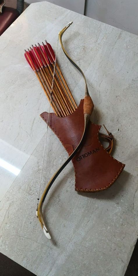 Traditional Bow Hunting, Traditional Bowhunting, Turkish Bow, Bows Archery, Archery Aesthetic, Sling Shots, Archery Quiver, Mounted Archery, Air Cannon