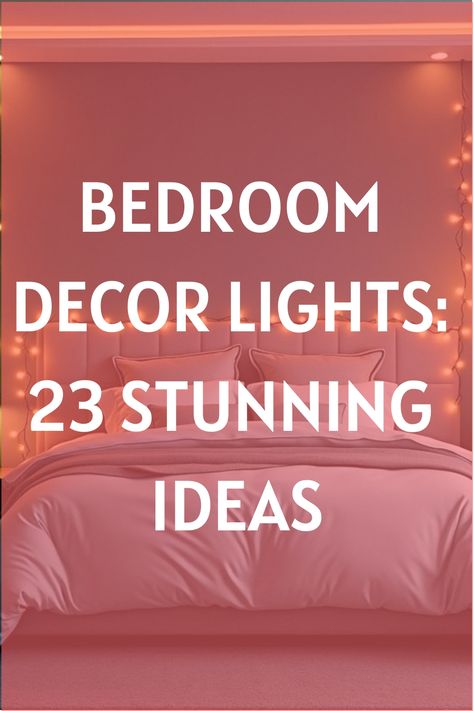 Bedroom Decor Lights: 23 Stunning Ideas Bedside Wall Lamps Ideas, Cute Bedside Table Lamps, Led Light Ideas For Bedroom, Where To Hang Fairy Lights Bedroom Ideas, Bedroom Lights Ideas, Rooms With Led Lights, Sparkly Bedroom, Lights Bedroom Ideas, Bedroom Wall Lights