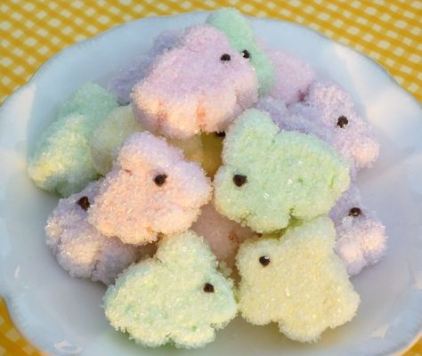 sugared marshmallow bunnies Carrots For Easter, Marshmallow Bunnies, Edible Ideas, Easter Foods, Easter Fun Food, Love Bunnies, Easter Party Food, Kid Foods, Marshmallow Bunny