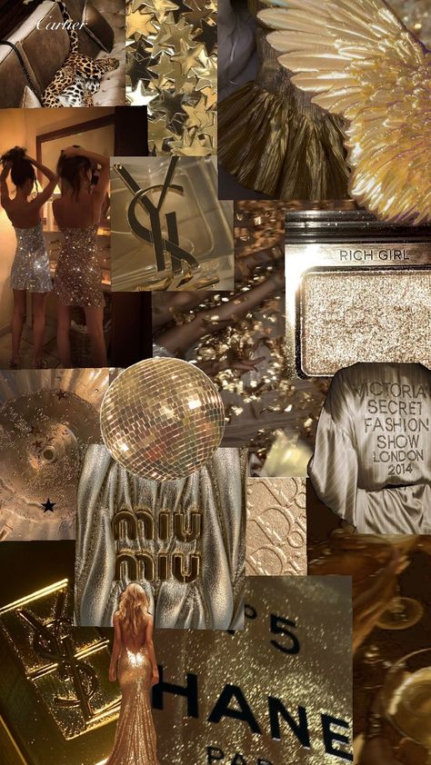 Stargirl #gold #glitter #oldhollywood #disco #gossipgirl Glitter Birthday Aesthetic, Golden Disco Party, Gold Aesthetic Party, Gold Disco Party, Gold Stargirl, Stargirl Aesthetic Wallpaper, Gold And Black Aesthetic, Gold Wallpaper Aesthetic, 21st Party Themes