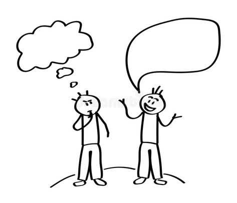 Two people are talking. Sketch. royalty free illustration Two People Talking Drawing Easy, Height Difference Drawing, Two Person Talking Drawing, Talking Doodle, People Talking Aesthetic, Friends Easy Drawing, Two People Talking Drawing Reference, People Talking Illustration, 2 People Talking Drawing