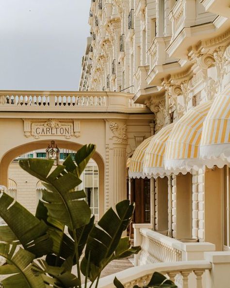 Tristan Auer on Instagram: "Carlton Cannes - An icon on the French Riviera for the last 100 years, just opened after two years of renovation. I’m more than proud to be part of this insane adventure and warmly thank all the teams and craftsmen for the efforts put in this project. - 📷: @amaurylaparra - #carltoncannes #carlton #cannes #lacroisette #lacroisettecannes #luxuryhotel #tristanauer #frenchriviera #cotedazur #reopening #iconichotel" Carlton Cannes, France Hotel, Carlton Hotel, France City, Summer Picture Poses, Summer Romance, The French Riviera, Cannes France, Trotter