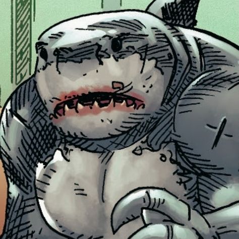 King Shark Art, King Shark Wallpaper, Nanaue The Shark, King Shark Dc, Dc Widgets, Shark Oc, Space Shark, Shark Icon, Shark Pfp