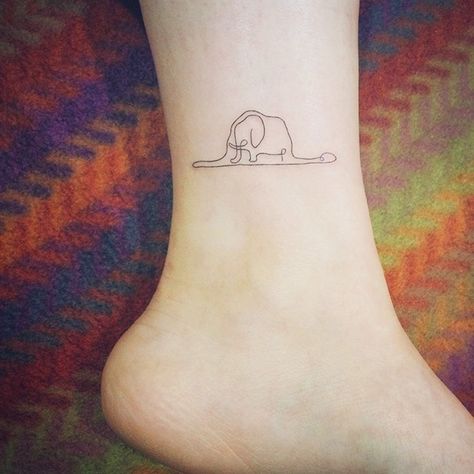 Tiny Foot Tattoo Tiny Foot Tattoos, Cute Foot Tattoos, Little Prince Tattoo, Prince Tattoos, Petit Tattoo, Elephant Tattoo, Foot Tattoo, Great Tattoos, Nature Tattoos