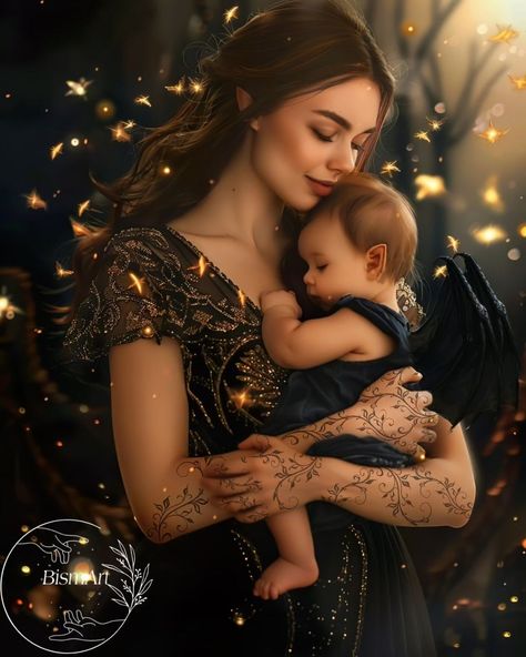 BismArt | Baby Nyx and Momma Alsooooo Rowan and Camari Adorable fanart available on Patreon ✨✨ Characters are from the ACOTAR book series by Sarah… | Instagram Feyre Pregnant, Cassian Azriel, Sjm Books, Roses Book, Feyre And Rhysand, A Court Of Wings And Ruin, A Court Of Mist And Fury, Books Art, I Miss Her