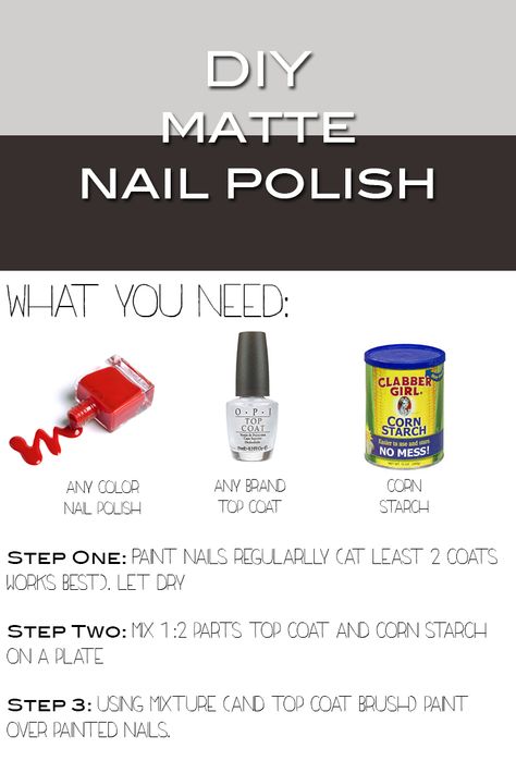 Diy Matte Nails, Diy Matte Nail Polish, Matte Nail Polish Top Coat, Matte Nails Diy, Matt Nail Polish, Nail Polish Hacks, Nail Tip Designs, Matte Nail Polish, Matte Nail