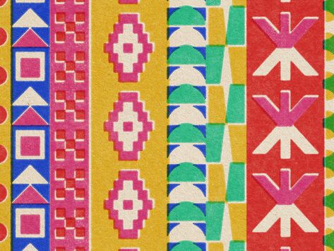 Latin America Color Palette, Mexican Color Palette, Mexican Patterns, Mexican Graphic Design, Latin Art, Motif Jungle, Mexican Pattern, Mexico Design, Graphic Poster Art