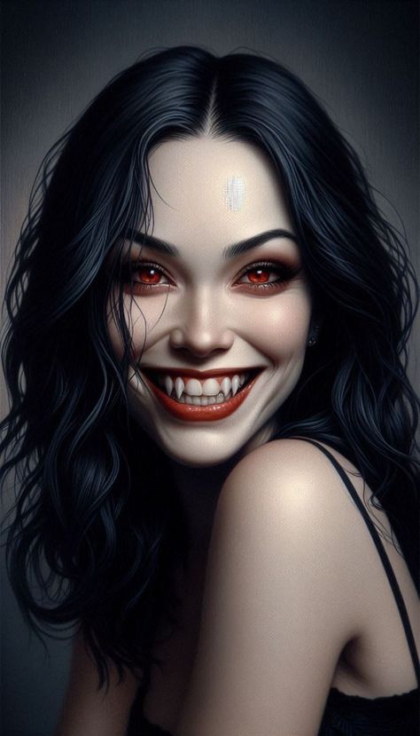 Werewolf Vs Vampire, Professional Eye Makeup, Vampire Fashion, Monster Movies, Haunting Beauty, Vampire Pictures, Vampire Masquerade, Heavy Metal Girl, Female Artwork