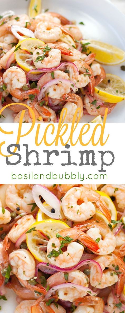 Pickled Shrimp Recipe, Pickled Shrimp, Southern Appetizers, Marinated Shrimp, Shrimp Dishes, Shrimp Recipe, Summer Snacks, Shrimp Salad, Classic Southern