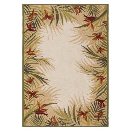 Couristan Covington Tropic Gardens Rug, Sand/Multi-Colored, Beige Reflection Room, Teal Rugs, Tropical Rugs, Mini Rugs, Bathroom Wallpaper Ideas, Best Area Rugs, British West Indies, Tropical Bathroom, Chairs For Living Room