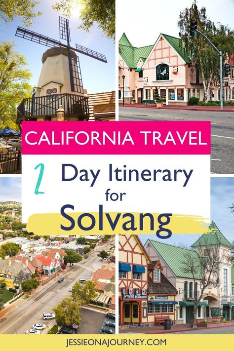 Plan the perfect weekend in Solvang, California! This Solvang itinerary shares where to stay + what to do for an unforgettable trip. Solvang things to do. Solvang California travel tips. Solvang weekend travel guide. Solvang California Outfit Winter, California Itinerary 1 Week, California Day Trips, Solvang Ca, Solvang California Things To Do In, California Road Trip Itinerary 1 Week, Solvang California, California Tourist Attractions, California Road Trip Itinerary