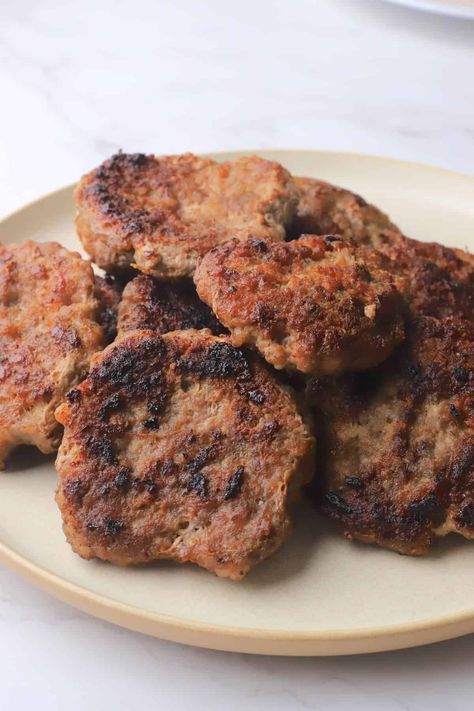 Savor the hearty goodness of homemade carnivore breakfast sausage patties – a protein-packed start to your day that's easy to make and irresistibly flavorful. Discover the perfect blend of ingredients for a satisfying breakfast experience. Carnivore Breakfast Sausage, Carnivore Breakfast, Breakfast Sausage Patties, Homemade Breakfast Sausage, Carnivore Recipes, Breakfast Sausage Recipes, Sausage Patties, Best Sausage, Chicken Liver Pate