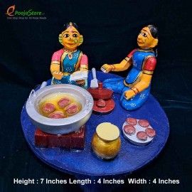 Kondapalli Bommalu, Krishna With Cow, Saraswathi Devi, New Business Names, Brass Diyas, Cow Ghee, Sri Rama, Rudraksha Mala, Sri Krishna