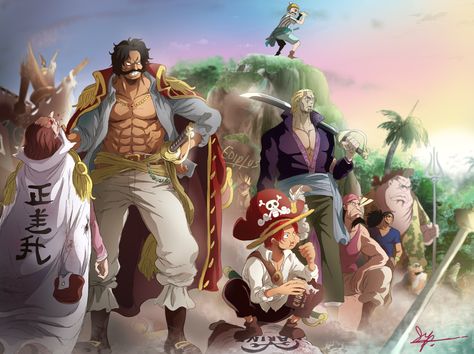 One Piece #Roger #Shanks #anime #Rayleigh #buggy #2K #wallpaper #hdwallpaper #desktop Crocus One Piece, Haki One Piece, One Piece Theories, Kaido One Piece, One Piece Characters, Gol D Roger, Ace One Piece, Beatles Poster, One Piece Photos