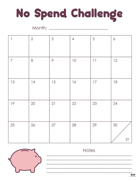 Choose from 20 no spend challenge printables covering various durations to help control your spending and start saving today. Print from home. 100% FREE! No Spend Month Calendar, No Spend Challenge Rules, No Spend Month Printable, No Spend Month Template, Ipad Organizing, Money Spending Tracker, No Buy Challenge, No Spending Challenge, No Spend Challenge Printable