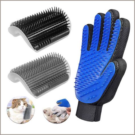 D-buy 3 Pack Cat Groomer Brush Set, Cat Self Groomers Corner Massage Combs with Cats Room, Don't Give Up Quotes, Hair Remover Tool, Massage Gloves, Cat Groomer, Cat Massage, Cat Skin, Pet Hair Remover, Cats Pet