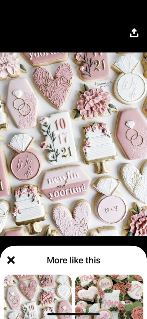 Wedding Iced Cookies, Bridal Shower Sugar Cookie Ideas, Wedding Cake Sugar Cookies, Wedding Cake Cookies Decorated, Cookie Room, Bridal Shower Sugar Cookies, Wedding Sugar Cookies, Wedding Cookies Decorated, Wedding Shower Cookies