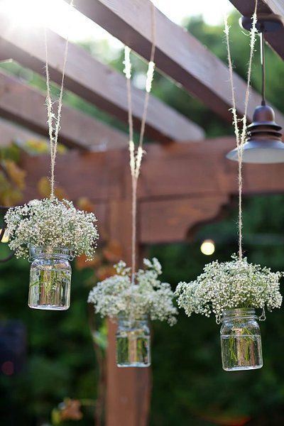 Wedding Trellis, Lake Weddings, Gypsophila Wedding, Lily Wedding, Garden Wedding Decorations, Mason Jar Wedding, Favorite Flower, Outdoor Wedding Decorations, Lounge Area