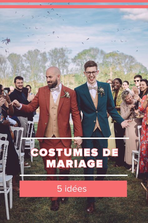 Votre mariage approche mais vous hésitez encore sur la tenue à porter ? Parce que le jour J sera l'apothéose de votre conte de fées, reflétez-le en choisissant avec soin vos costumes de mariage ! Ici quelques idées d'associations harmonieuses. #mariagesnet #mariagegay #lgbtq #pridemonth #costumemariage Porter