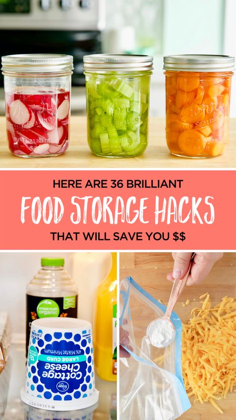 Food Storage Hacks, Food Saver Hacks, How To Store Bread, Fruit And Vegetable Storage, Vegetable Storage, Storage Tips, Simple Food, Cookery Books, Food Saver