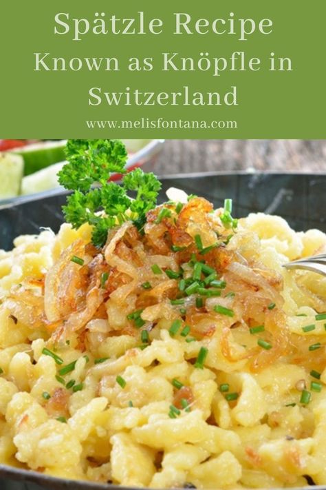 Switzerland Recipes, Spaetzle Recipe, Swiss Cuisine, Swiss Food, Swiss Recipes, Swiss Switzerland, German Foods, Culinary Travel, European Recipes