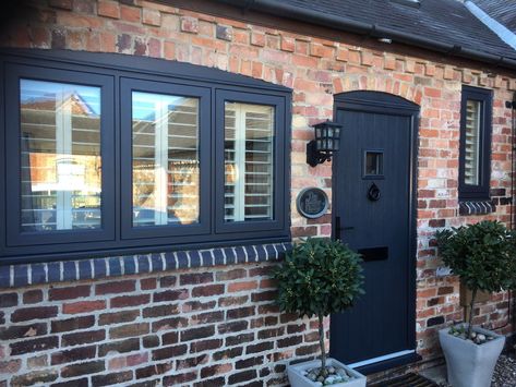 Eclectic Grey has more interesting undertones than a typical pure grey. Find out more about Residence Collection colours online. Anthracite Grey Windows, Grey Window Frames, Window Frame Colours, Window Images, Exterior Door Designs, Cottage Windows, Grey Windows, Glazed Windows, Window Company