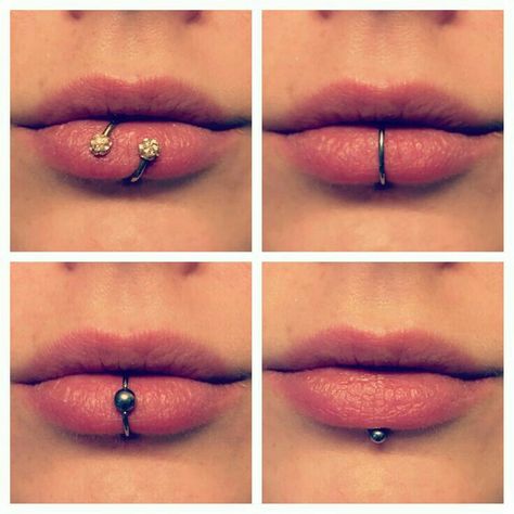 Labret Lip Piercing Dahlia Piercing, Lip Labret Piercing, Lower Lip Piercing, Piercing Face, Piercing Girl, Mouth Piercings, Labret Ring, Lip Piercing Jewelry, Double Tongue Piercing