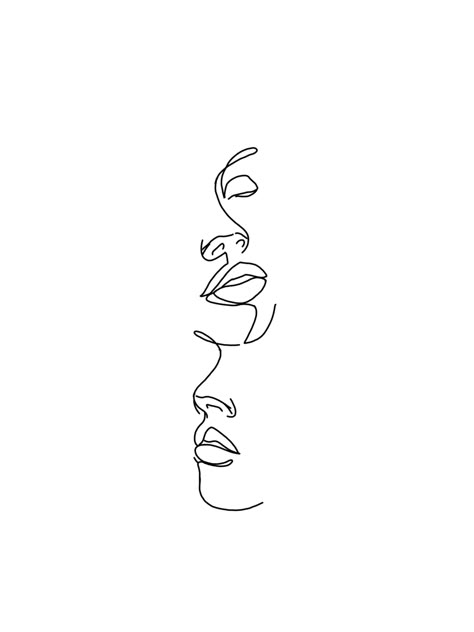 Gemini Tattoo Line Art, Gemini Face Tattoo, Line Art Face Tattoo, Line Faces, Trippy Tattoo, Gemini Tattoo Designs, Feminist Tattoo, One Line Tattoo, Small Girly Tattoos