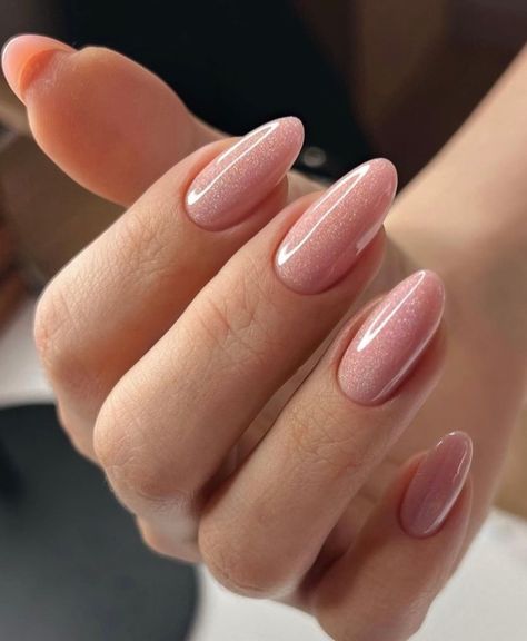 Awful People, Beige Nails, Simple Gel Nails, Casual Nails, Work Nails, I Wish I Was, Almond Acrylic Nails, Soft Nails, Neutral Nails