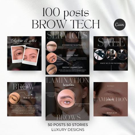 #Brow_Branding #Brow_Technician #Eyebrow_Artist #Tech_Social_Media Brow Branding, Brow Technician, Eyebrow Artist, Brow Business, Tech Social Media, Brow Tech, Brow Studio, Brow Artist, Instagram Canva