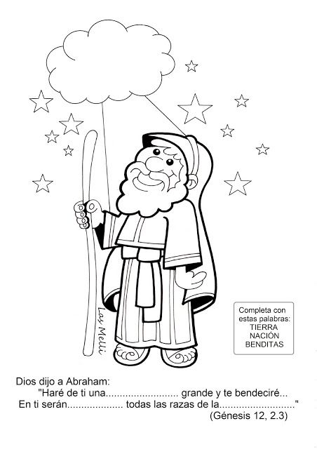 Laminas de La Biblia Para Colorear ,Imprimir y Recortar.: Conocemos a Abraham Merry Christmas Coloring Pages, Minions Coloring Pages, Abraham And Sarah, Bible Teaching, Sunday School Crafts For Kids, Bible Stories For Kids, Bible Study For Kids, Bible Crafts For Kids, Truck Coloring Pages