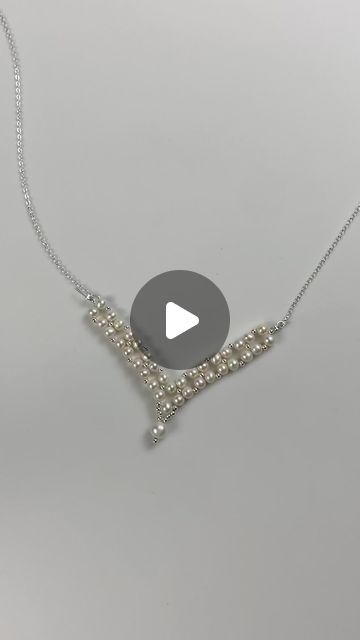 Brown Pearlie on Instagram: "Original handmade woven pearl necklace #usa #foryou #fyp #handmade #pearl #necklace" Diy Pearl Necklace, Handmade Pearl Jewelry, Handmade Pearl Necklace, Pearls Diy, Diy Wire Jewelry, Viral Video, Facebook Reels, Artistic Jewelry, Bead Weaving