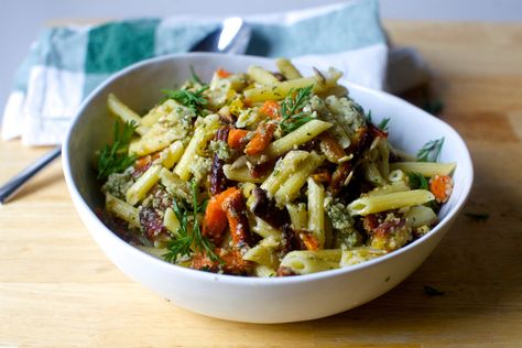 pasta salad with roasted carrots and sunflower seed dressing – smitten kitchen Smitten Kitchen Recipes, Napa Cabbage Salad, Carrot Pasta, Summer Picnic Food, Pasta Salad Dressing, Smitten Kitchen, Cabbage Salad, Summer Salad Recipes, Roasted Carrots