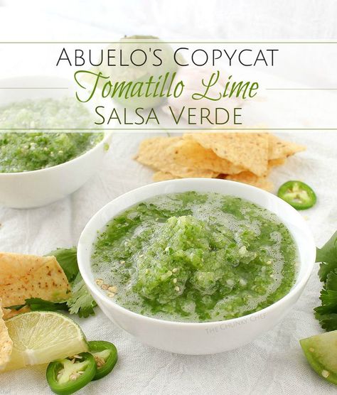 Abuelos Green Salsa Recipe, Lime Salsa Recipe, Abuelos Copycat Recipes, Pineapple Tomatillo Salsa, Fresh Tomatillo Salsa, Fresh Green Salsa Recipe, Tropical Salsa, Green Salsa Recipe, Filet Mignon Chorizo