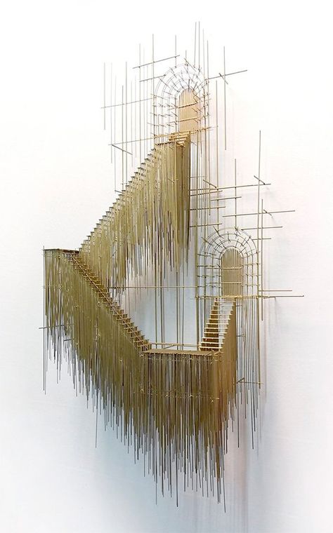 David Moreno, Sculptures Sur Fil, Architectural Sculpture, Dream Pictures, Colossal Art, Structure Architecture, Spanish Artists, 3d Drawings, A Level Art