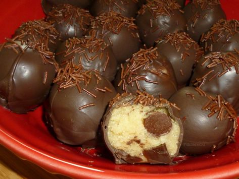 Cannabutter Recipes, Marajuana Recipes, Chocolate Chip Cookie Dough Truffles, Cannabutter Recipe, Cannibis Recipes, Cookie Balls, Infused Butter, Cookie Dough Truffles, Double Boiler