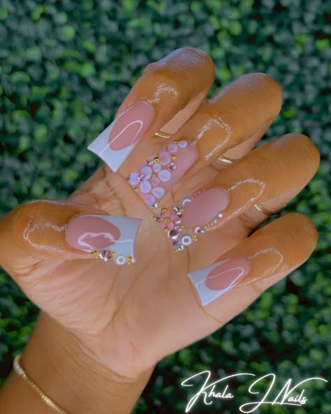 Delicate Nail Art, Acrylic Toe Nails, Duck Nails, Drip Nails, Colored Acrylic Nails, Girly Acrylic Nails, Cute Acrylic Nail Designs, Dope Nail Designs, Exotic Nails