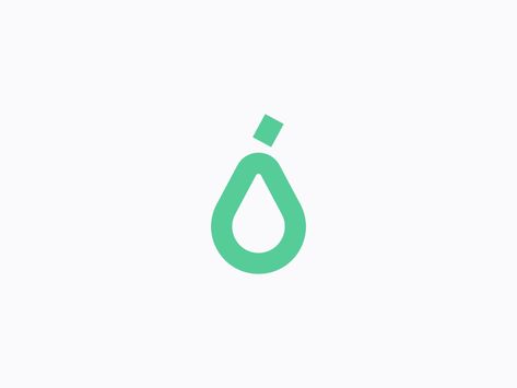 Pear by Lazar Bogicevic on Dribbble Pear Logo, Brand Design, Icon Design, Creative Professional, Global Community, Pear, Branding Design, Design Ideas, Spa