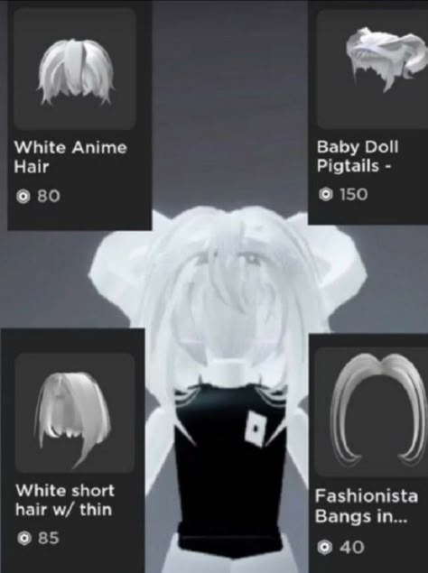 Roblox Hair Combos, Emo Girl Hair, Baby Doll Hair, Brown Hair Roblox, Roblox Hair, Hair Roblox, Emo Roblox Avatar, Roblox Animation, Roblox 3